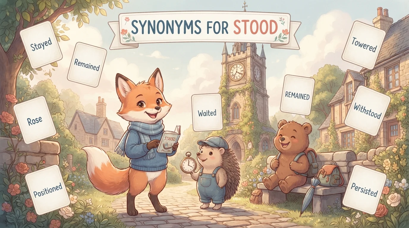 Synonyms for Stood