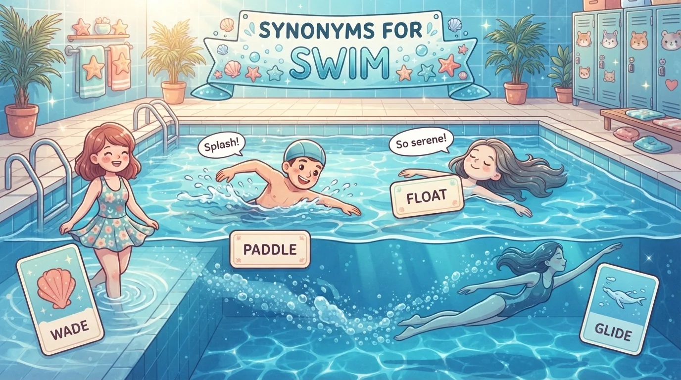Synonyms for Swim
