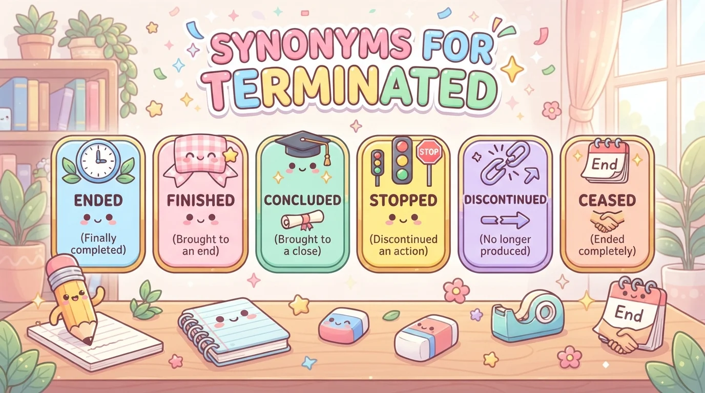 Synonyms for Terminated