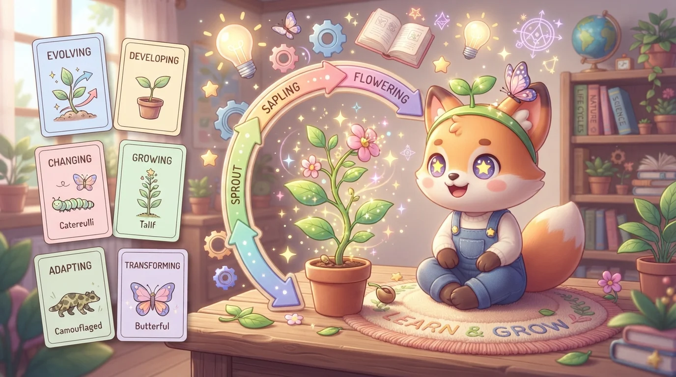 Synonyms for Evolving