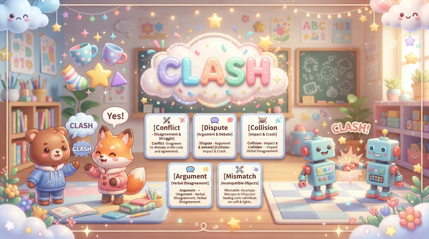Synonyms for Clash